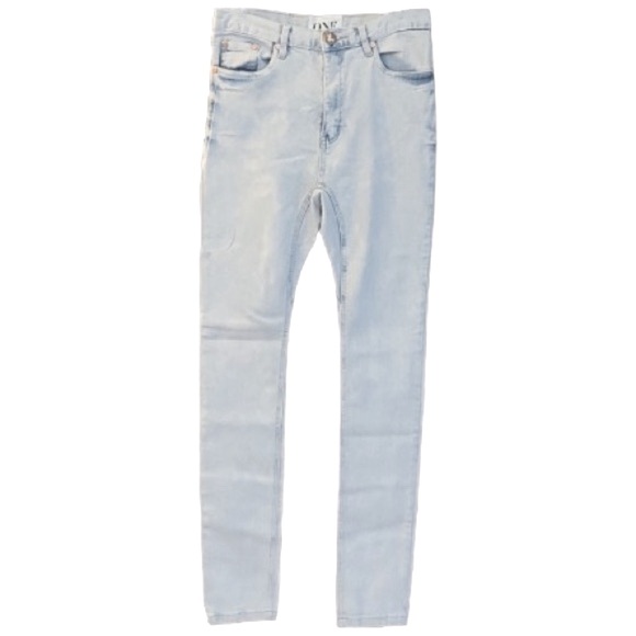❌SOLD❌- ONE TEASPOON Runaways Ultra Light Wash Skinny Leg Jeans - Size 24. - Picture 2 of 14